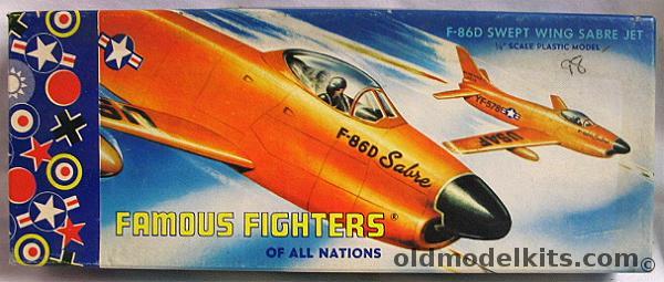 Aurora 1/48 F-86D Sabre Jet, 77a-89 plastic model kit